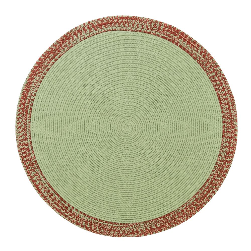 Colonial Mills EE12 Bordered Under-Tree Christmas Reversible Round Rug - Green 35” x 35”  Rug